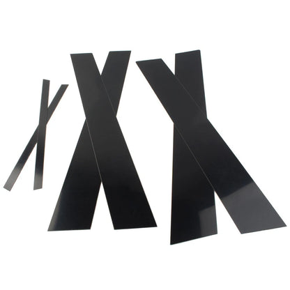 6pc Door Trim Cover Kit  Black Pillar Posts For Honda Civic 2006-2011 (4dr)