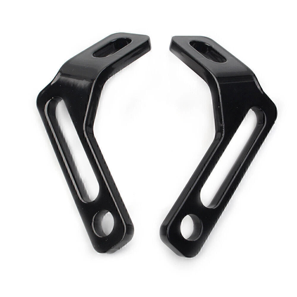 Rear Footrest Tie-Down Brackets For Harley Road King Electra Street Glide Black