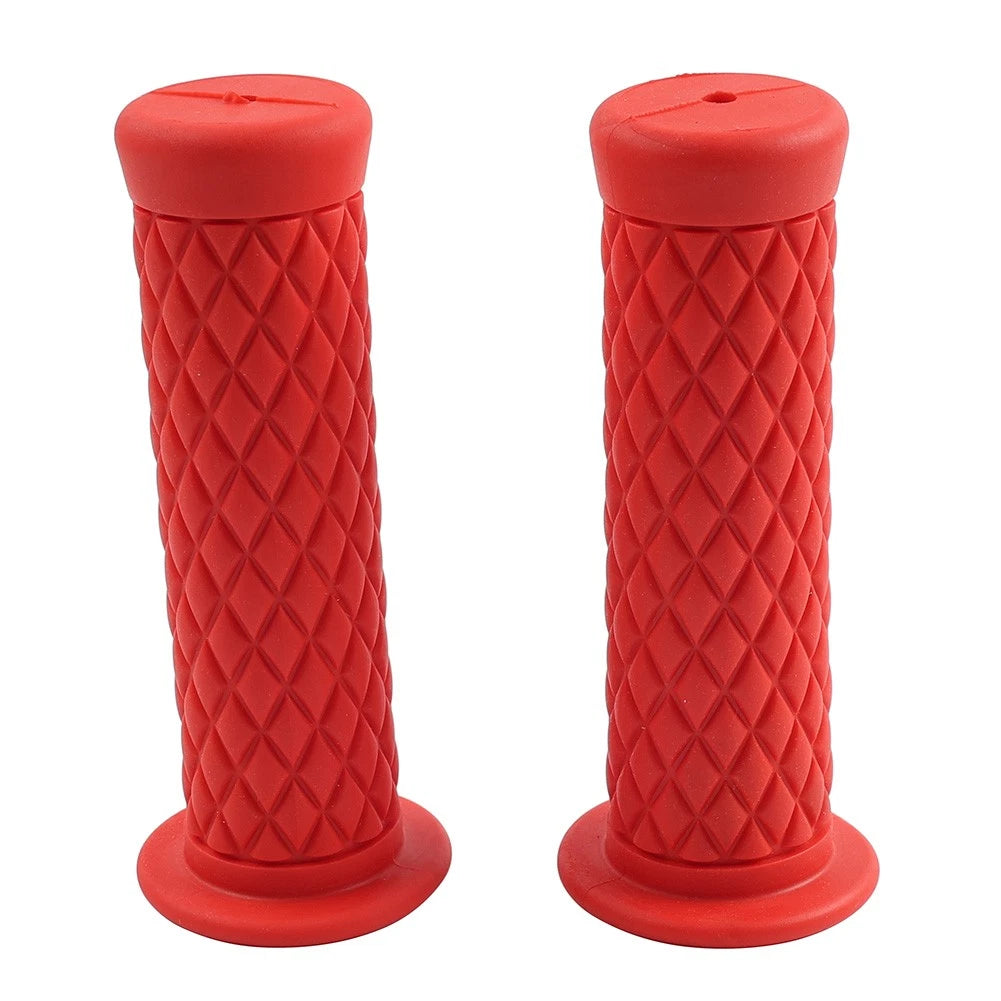 7/8" 22.2mm Left & Right Handlebar Hand Grips For Suzuki For Yamaha Red
