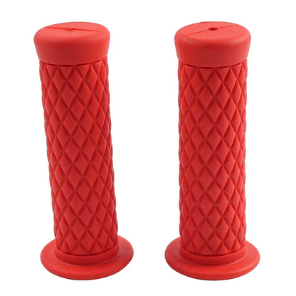 7/8" 22.2mm Left & Right Handlebar Hand Grips For Suzuki For Yamaha Red