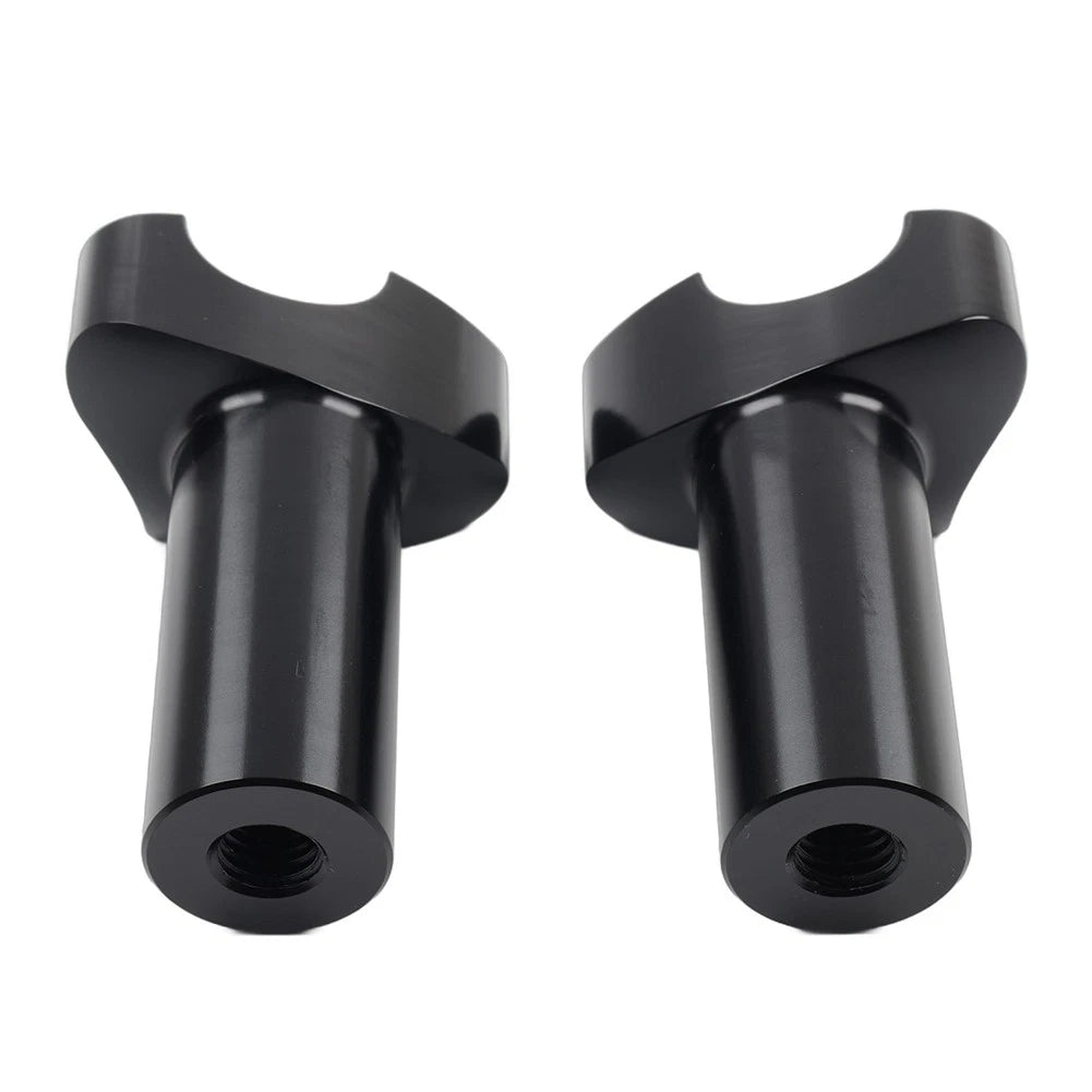 3.5" Straight Handlebar Risers Black For Harley 1" Bar Dyna Sportster Softail