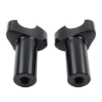3.5" Straight Handlebar Risers Black For Harley 1" Bar Dyna Sportster Softail