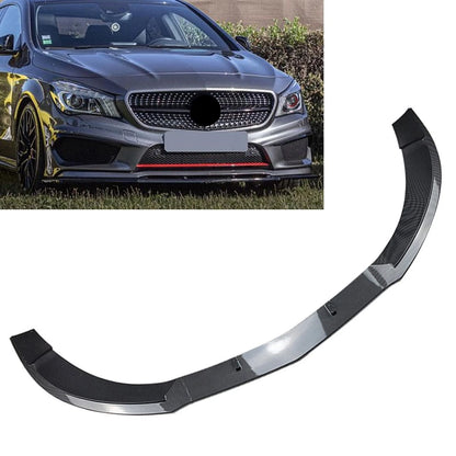 US Bumper Splitter Lip Spoiler For Benz CLA Class CLA200 260 CLA45 13-15 Black