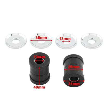 2x Polyurethane Handlebar Riser Bushings For Harley Softail Dyna Sportster XL