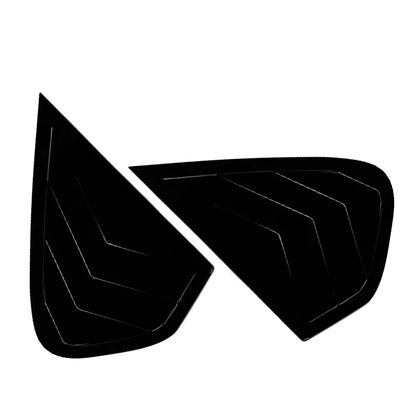 Glossy Black Rear Window Louver Shutter Cover Trim For BMW X6 E71 E72 2008-2014