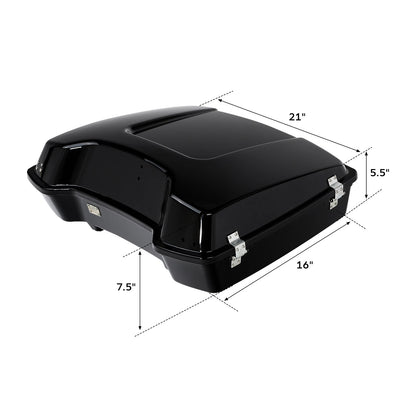 Razor Trunk W/ Pad Mount Rack Fit For Harley Electra Road Glide 2009-2013