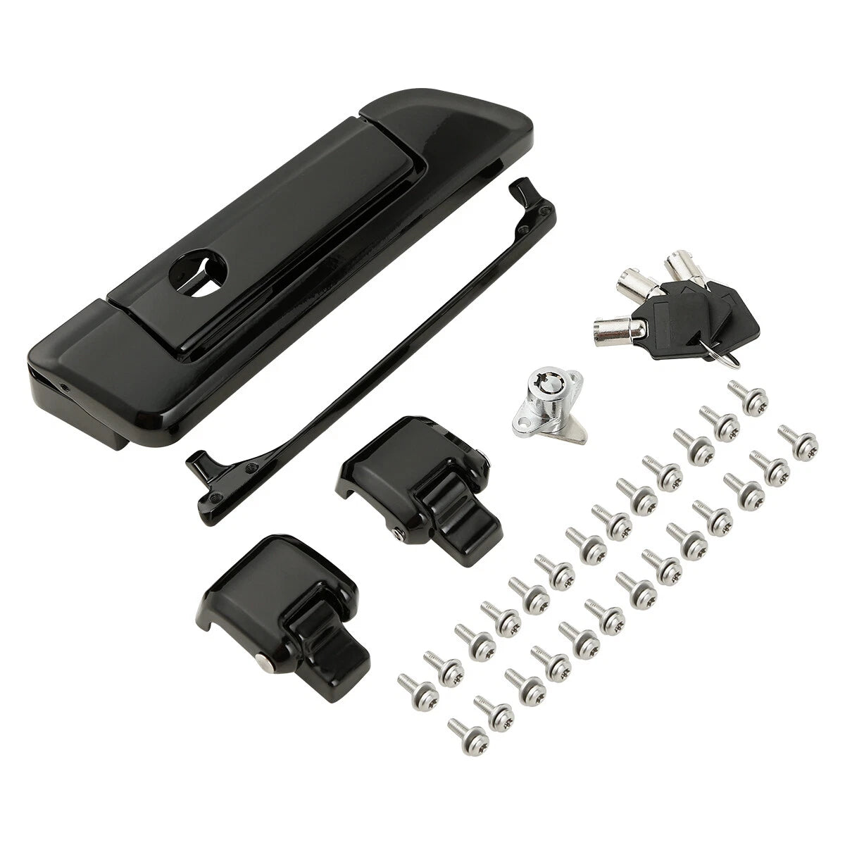 Black Trunk Lids Latches Fit For Harley Davidson Touring Electra Glide 2014-Up