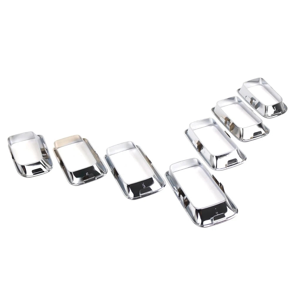 Front Grille Insert Cover Frame Grille Molding Chrome For Jeep Compass 2011-2017