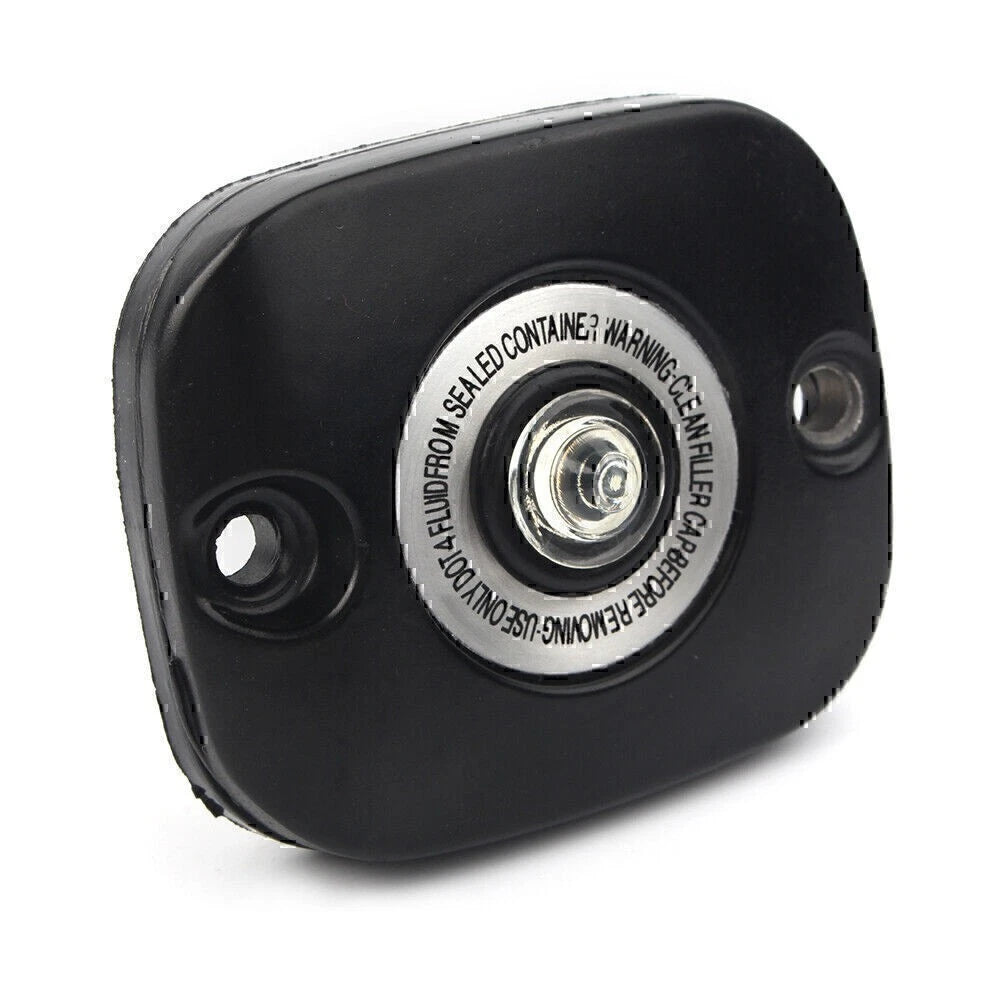 Black Front Brake Master Cylinder Cover For Harley Big Twin 96-up VRSC Sportster