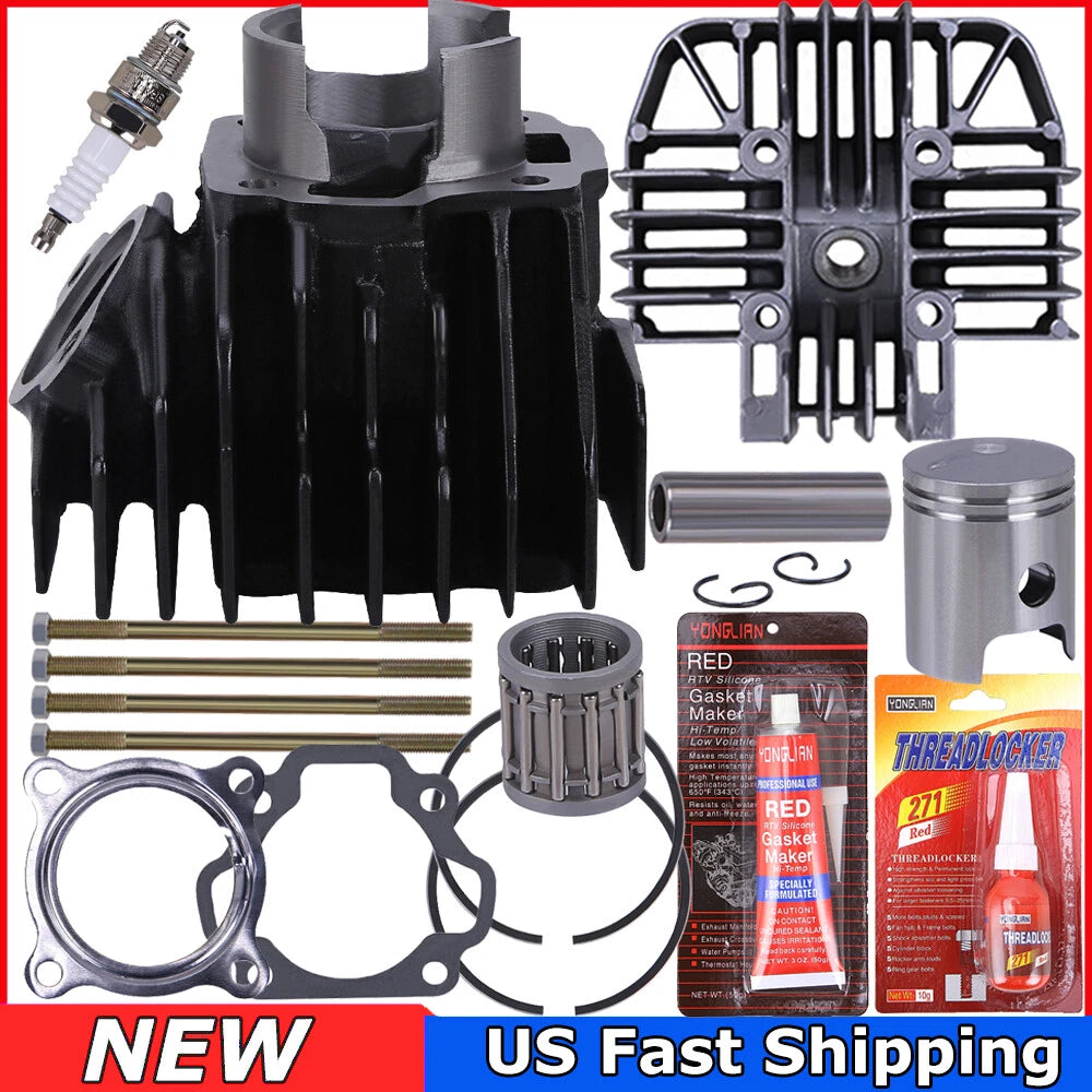 For 1983-2006 Yamaha PW80 PW 80 Cylinder Gasket Piston Ring Top End Rebuild Kit