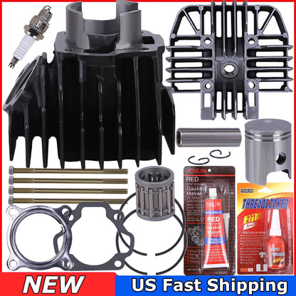 For 1983-2006 Yamaha PW80 PW 80 Cylinder Gasket Piston Ring Top End Rebuild Kit