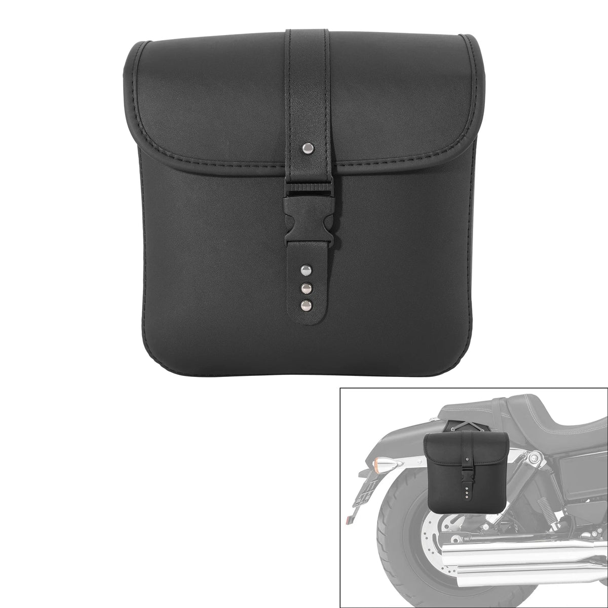 Universal Side Saddle Bags Saddlebags Luggage For Harley Yamaha Honda Suzuki US