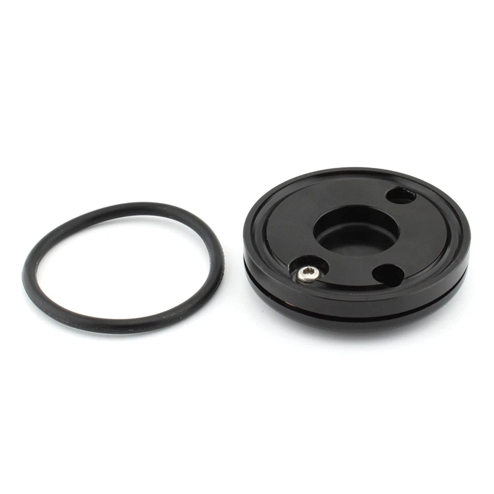 Black Motorcycle Fork Lock Cover Aluminum Alloy Fit for Harley Road King 1994-up