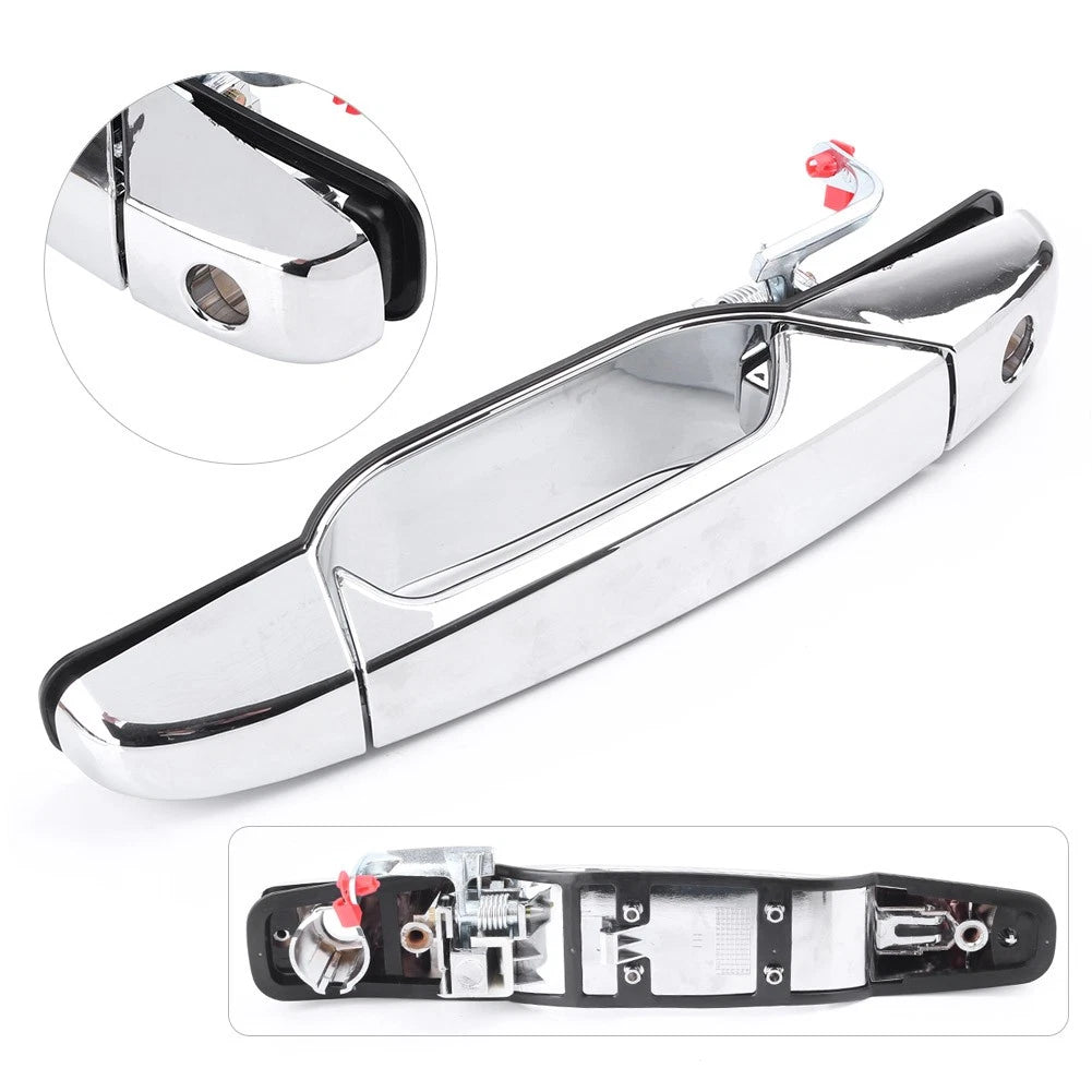Front Driver Exterior Door Handle Bar for Chevy GMC Silverado 2007-2013 Chrome