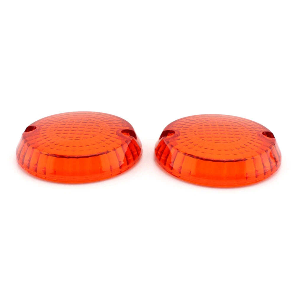 2pcs Turn Signal Lens Cover For Kawasaki Vulcan 1500 Classic Mean Streak Amber