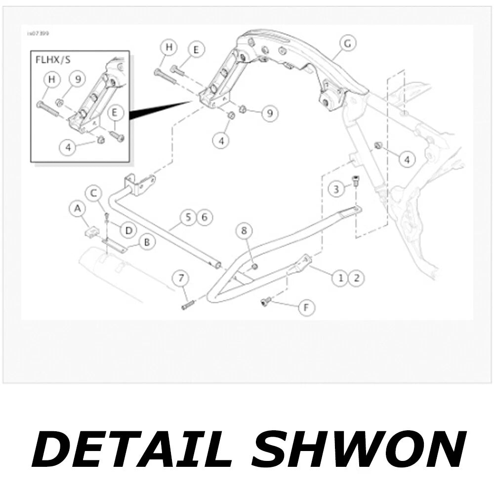 Saddlebag Bracket Guard Bars For Harley Touring Street Road Glide FLHX 2014-2023