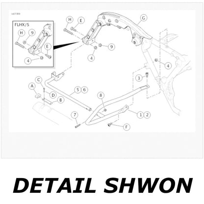 Saddlebag Bracket Guard Bars For Harley Touring Street Road Glide FLHX 2014-2023