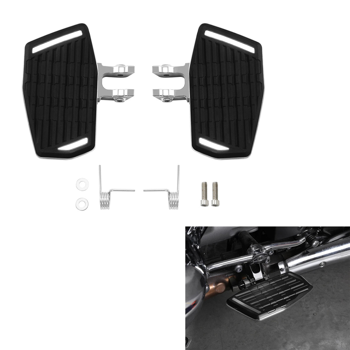 Front Rider Footboard Floorboard Pedal For BMW R18 B  R18 Transcontinental 21-24