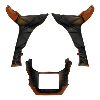 Side Fairing Chin Spoiler Cover For Harley Road Glide FLTR 17-Up Amber Whiskey