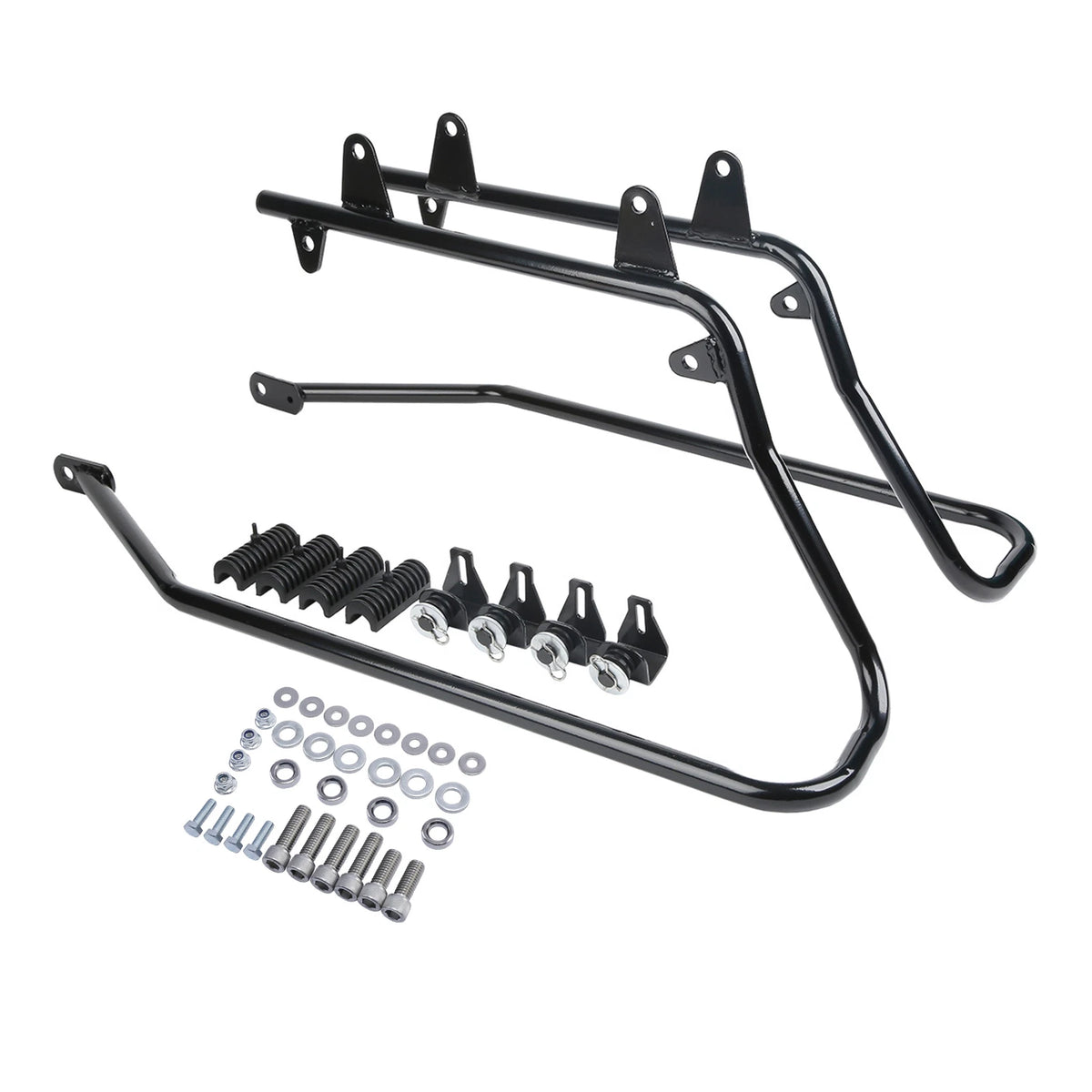 4" Stretched Extended Hard Saddlebag Conversion Bracket For Harley Softail 84-17