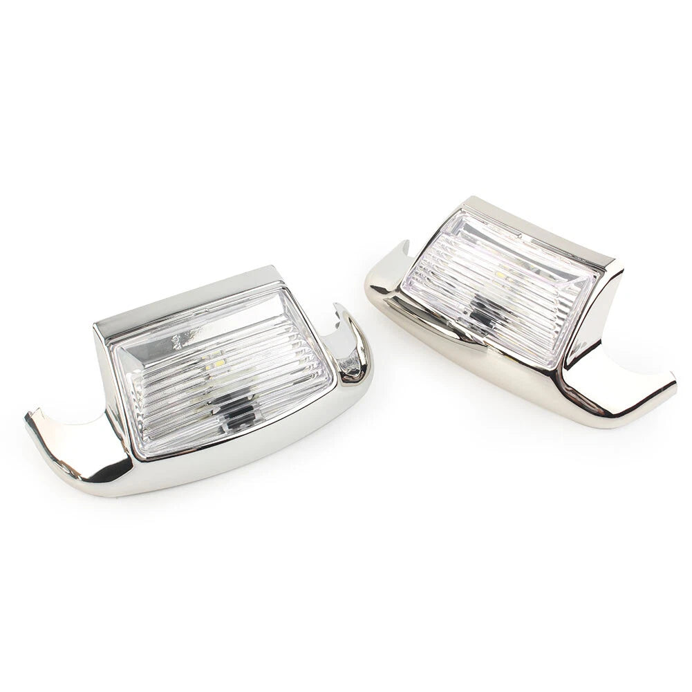 Fender Tip Light Front & Rear For Harley Davidson FLHT FLT FLHS FLHR White Lens