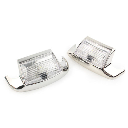 Fender Tip Light Front & Rear For Harley Davidson FLHT FLT FLHS FLHR White Lens
