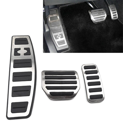 4pcs Steel Footrest Brake Gas Pedals Protection Cover For Land Rover LR3 LR4