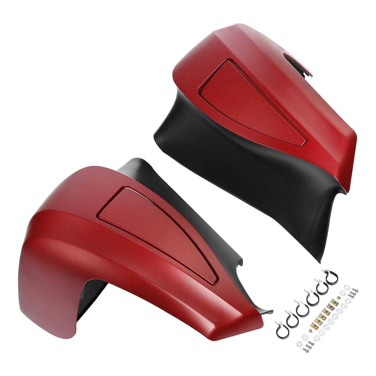 Lower Vented Leg Fairings Fit For Indian Roadmaster Dark Horse 20-25 Ruby Smoke