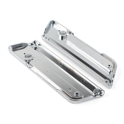 Saddlebag Latch Plate Cover W/ Red Reflector For Harley Touring 1993-13 Chrome