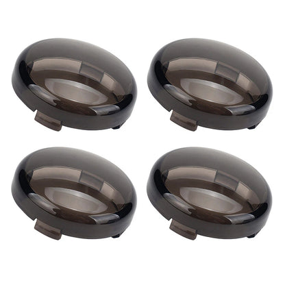 4pcs Smoked Turn Signal Lights Lens Covers For Harley Touring Electra Road Glide