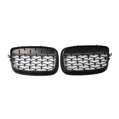 Front Bumper Kidney Grill Diamond Grille For BMW X5 E70 X6 E71
