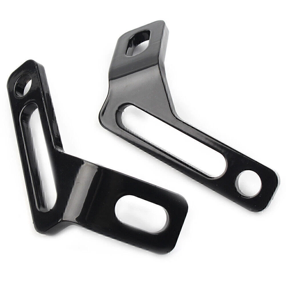 Rear Footrest Tie-Down Brackets For Harley Road King Electra Street Glide Black