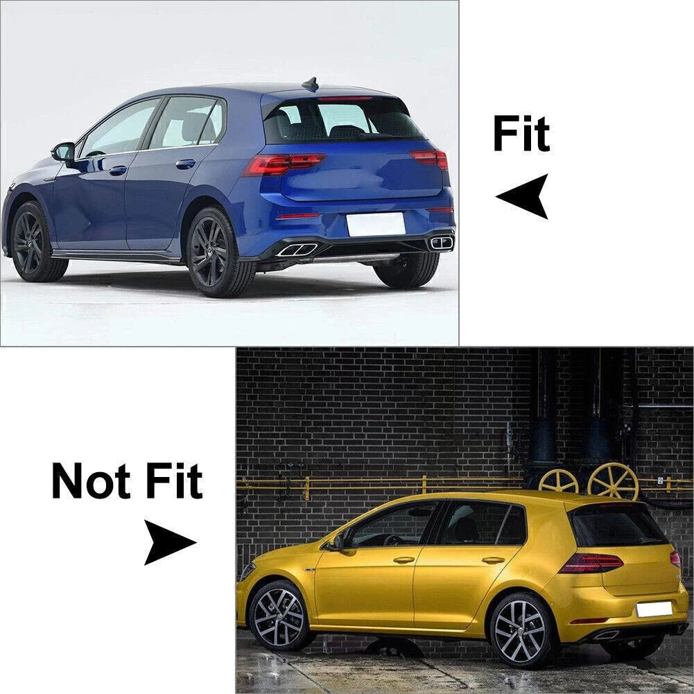 Rear Roof Spoiler Top Window Wing Lip For Volkswagen VW Golf 8 MK8 20-21 Glossy