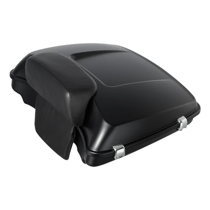Matt Black Razor Trunk Pad Mount Rack Fit For Harley Touring Road Glide 97-2008
