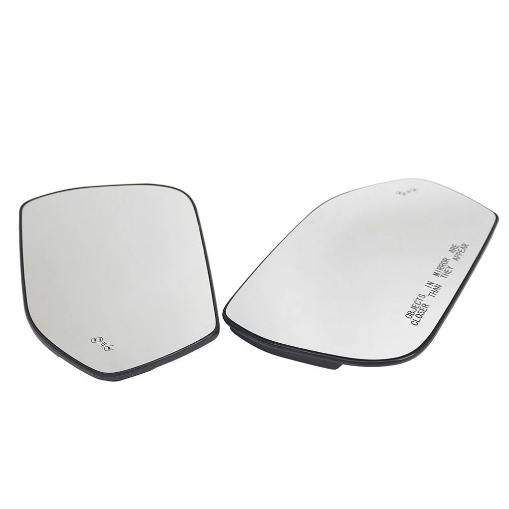 1 Pair Side Mirror Glass With Blind Spot Indicator For Ford Explorer 2020-2024