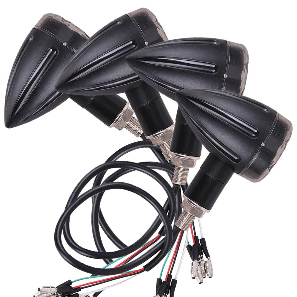 4X Motorcycle LED Bullet Brake Running Turn Signal Tail Light For Harley Honda