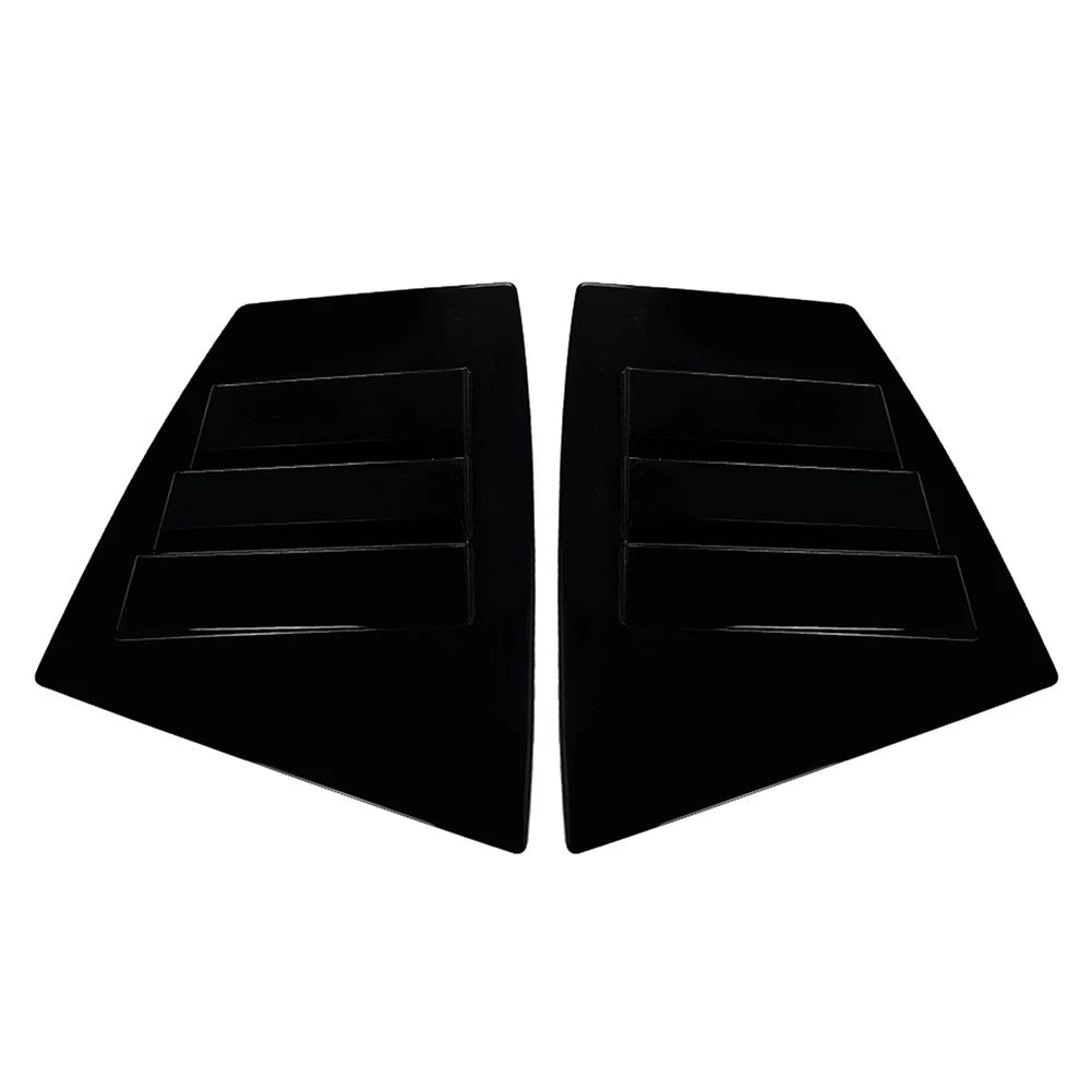 Glossy Black Rear Window Shutter Louvers Cover Trim For Subaru WRX STI VA 14-21