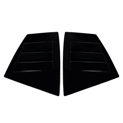 Glossy Black Rear Window Shutter Louvers Cover Trim For Subaru WRX STI VA 14-21