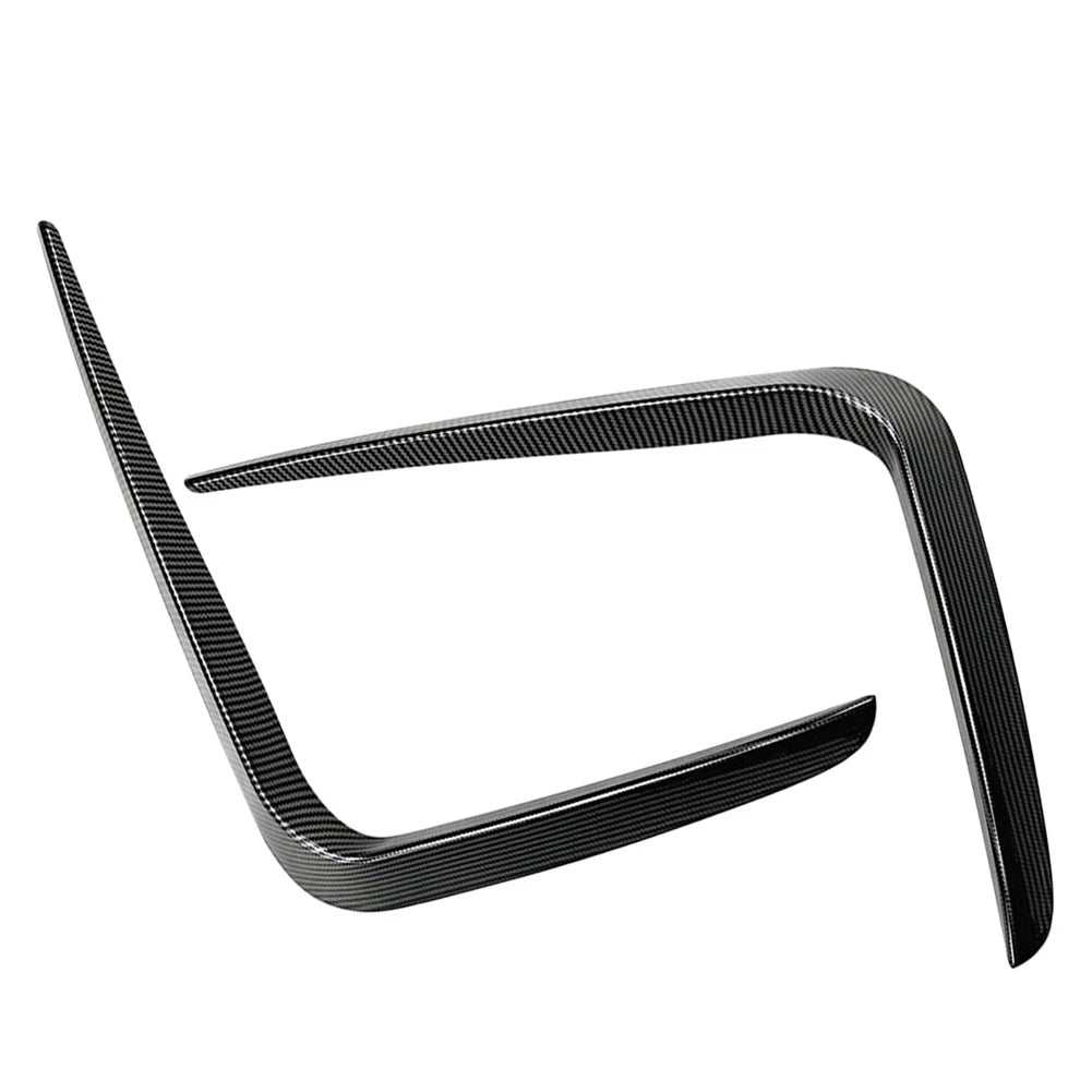 Carbon Black Front Bumper Lip Spoiler For BMW 4 Series G22 G23 M Sport 2020-2023