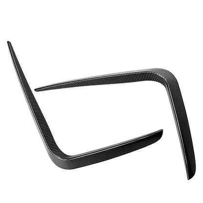 Carbon Black Front Bumper Lip Spoiler For BMW 4 Series G22 G23 M Sport 2020-2023