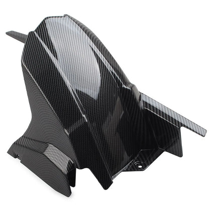 Carbon Fiber Rear Hugger Fender Mudguard Chain Guard For Kawasaki Z900 2017-2023