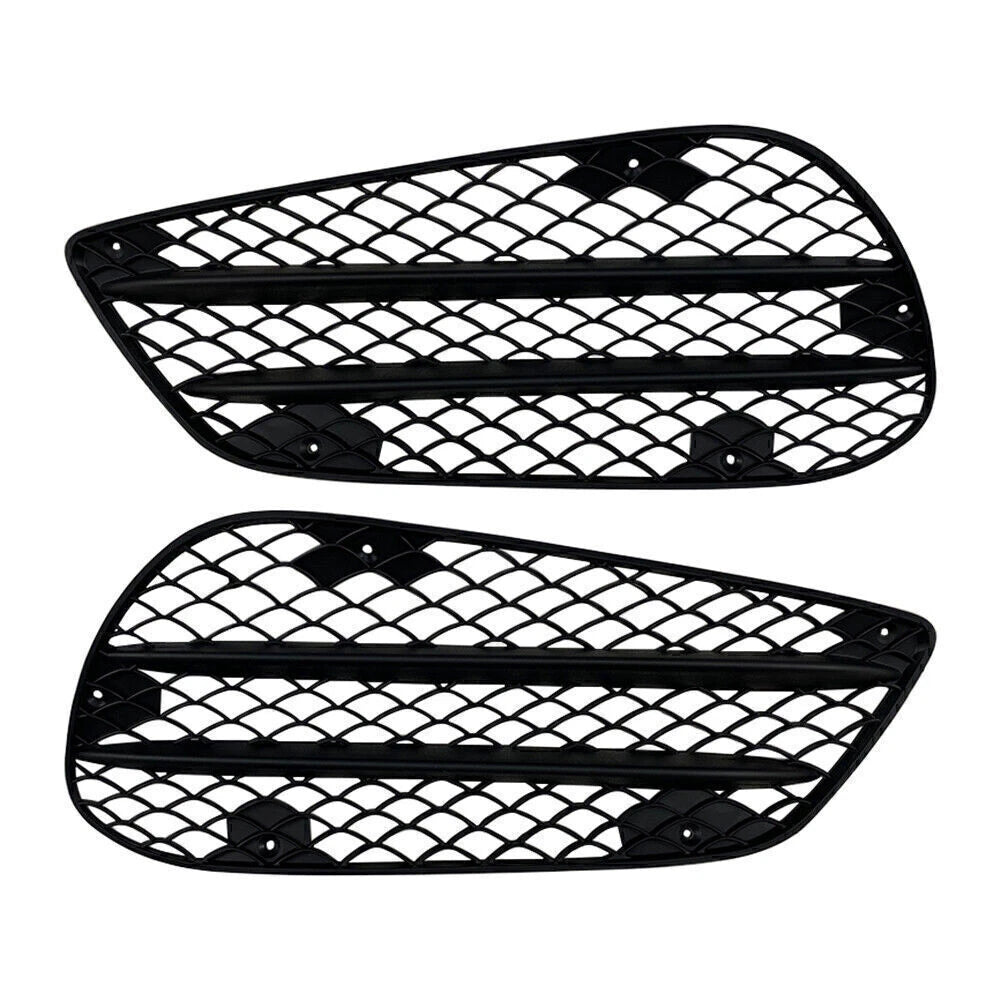 Fit Mercedes Benz E Class W212 2013-2015 Front Bumper Grill Fog Lamp Grille 2x