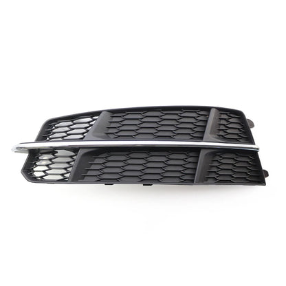 Left Front Bumper Lower Side Grille Fit Audi A6 C7 SLine 2014-2018 Black Chrome