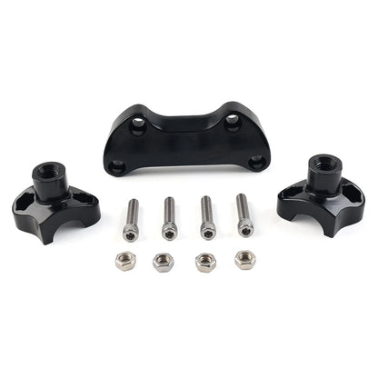 1.7 Handlebar Risers Top Clamp For Harley Dyna Softail Street Bob Sportster