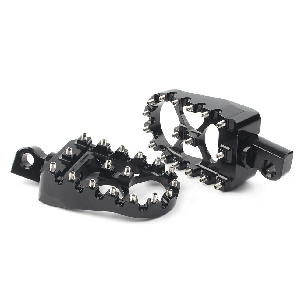Wide Foot Peg MX Style For Harley Dyna Sportster Iron 883 Fatboy Bobber