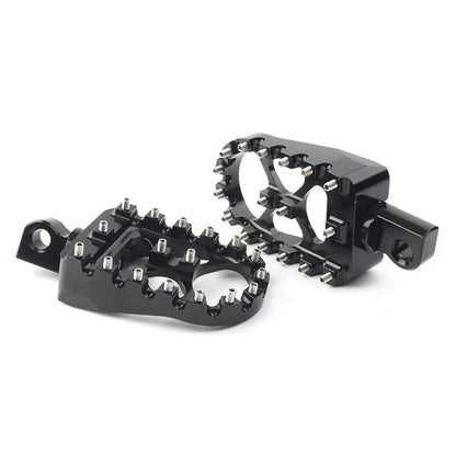 Wide Foot Peg MX Style For Harley Dyna Sportster Iron 883 Fatboy Bobber