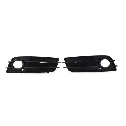 1 Pair Black Front Bumper Fog Light Grille Cover For Audi A4 B8 S4 2008-2012 US