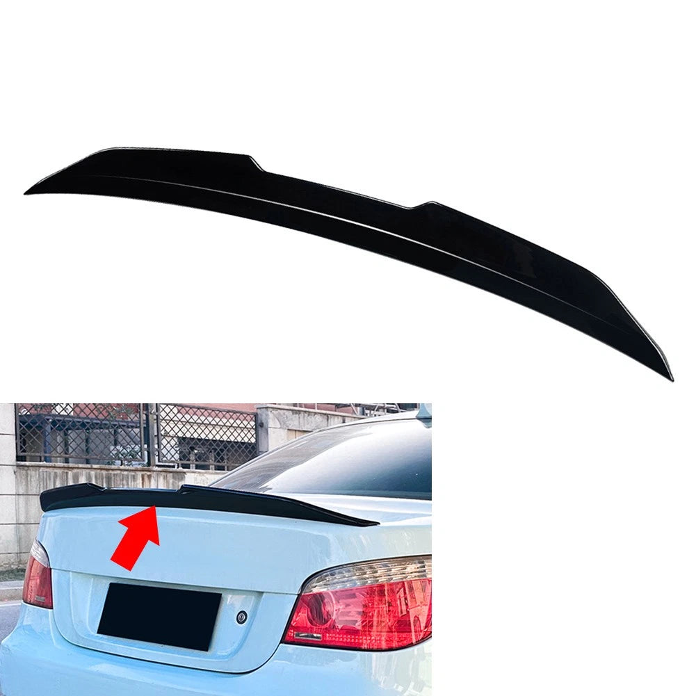 Rear Trunk Spoiler Wing For BMW 5 Series E60 M5 Sedan 2004-2010 Glossy Black