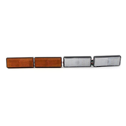 ABS Plastic 2 x Universal  Rectangle  Reflector Turn Signal Tail Brake Light