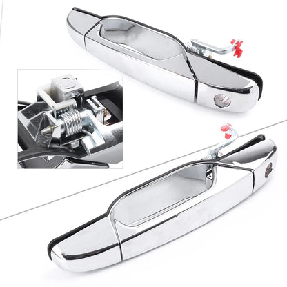 Front Driver Exterior Door Handle Bar for Chevy GMC Silverado 2007-2013 Chrome